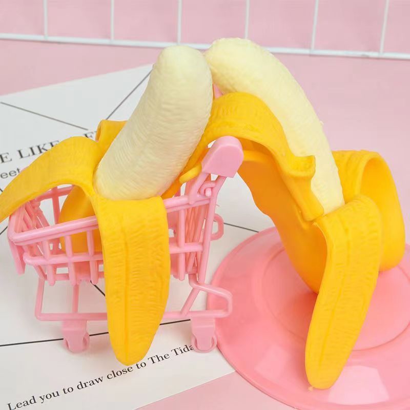 Banana Squishy Toy Fidget Toy Fast Rebound Stress Relief