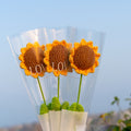 Crochet Sunflower Bouquet Handmade Yarn Flower Decor