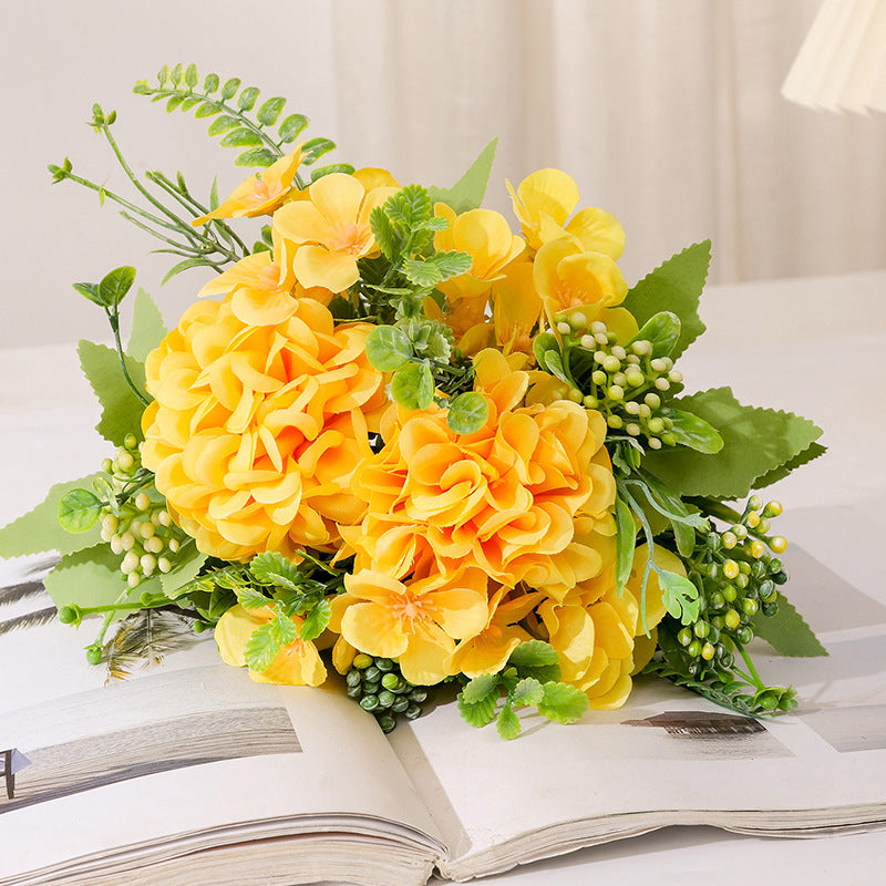 Valentine’s Day Hydrangea Mum Romantic Floral Arrangement