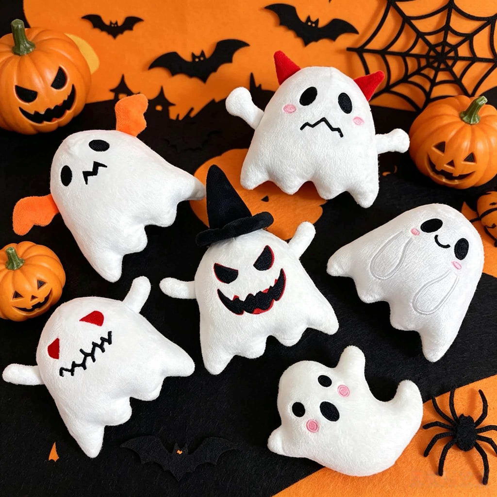 Halloween Plush Ghost Decoration Seasonal Tabletop Decor