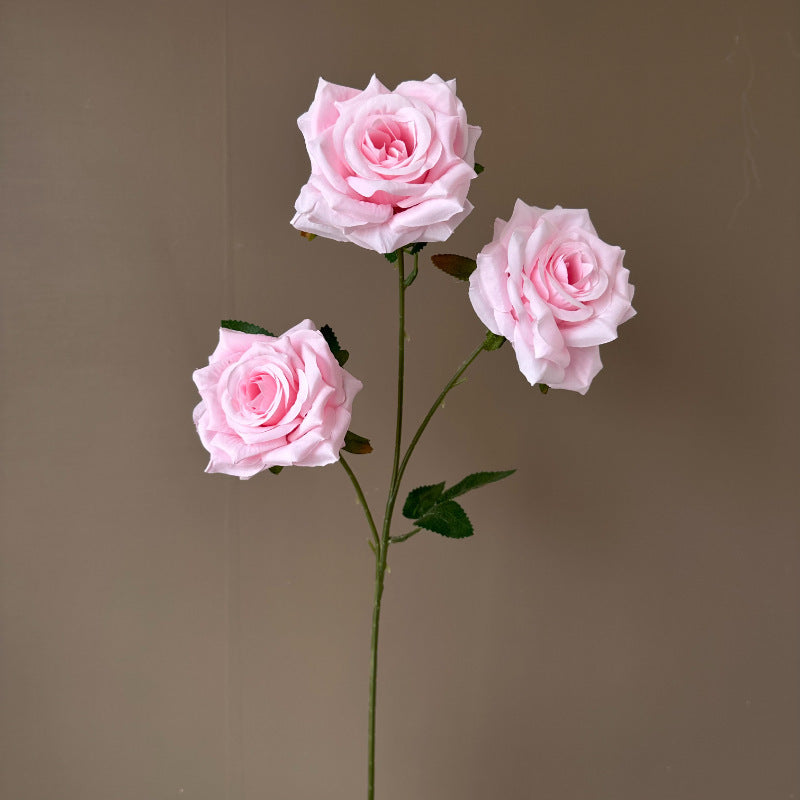 Valentine’s Day 3 Head Faux Rose Bouquet Wedding Decor