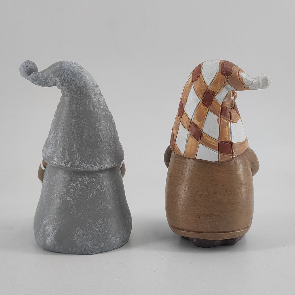 Resin Christmas Gnome Coffee Tabletop Decor Figurine Set