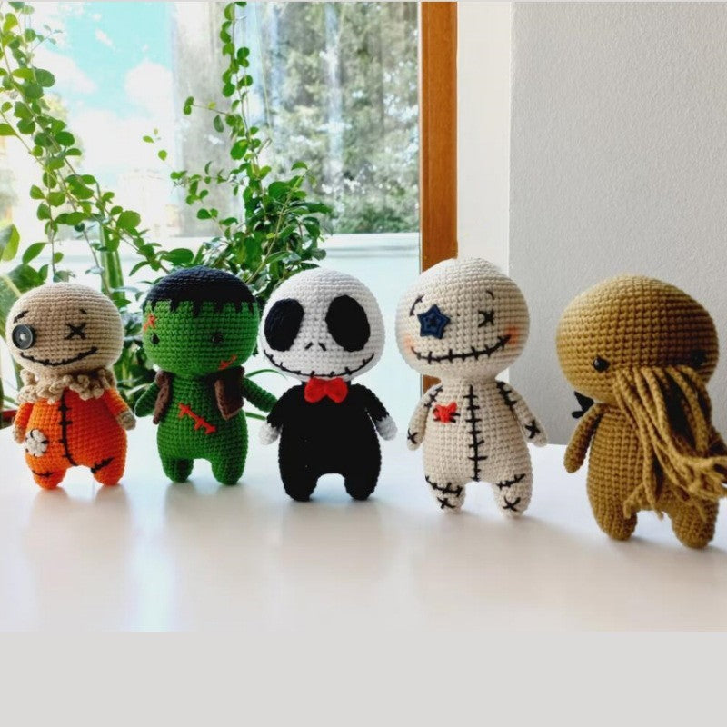 Handmade Crochet Halloween Plush Character Decor