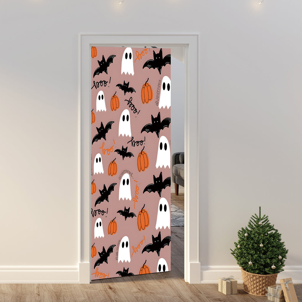 Halloween Door Cover Polyester Seasonal Party Decoration