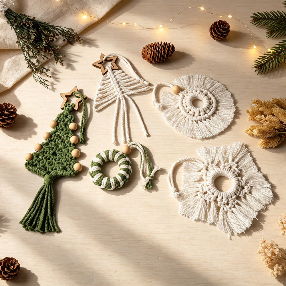 Handmade Cotton Christmas Hanging Ornament Holiday Tree Decor
