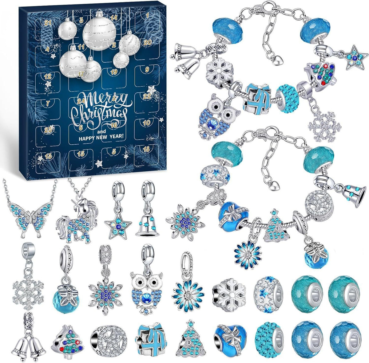 Christmas DIY Beaded Bracelet Advent Calendar Set