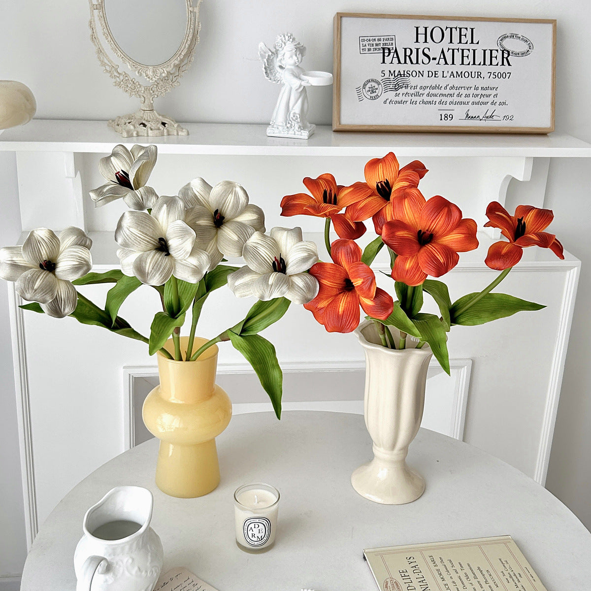 Artificial Flower Stem Faux Silk Floral Home Decor