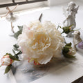 Valentine Luxury Faux Peony Silk Flower Home Decor Bouquet