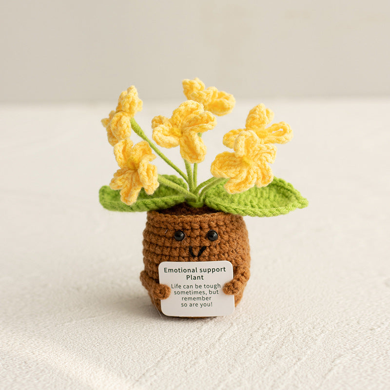 Handmade Crochet Forget-Me-Not Flower Home Decor