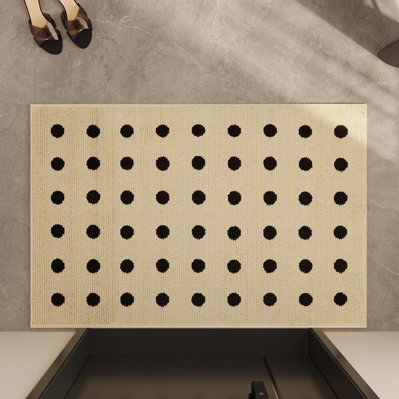 Modern Polka Dot Indoor Entryway Rug Non Slip Washable