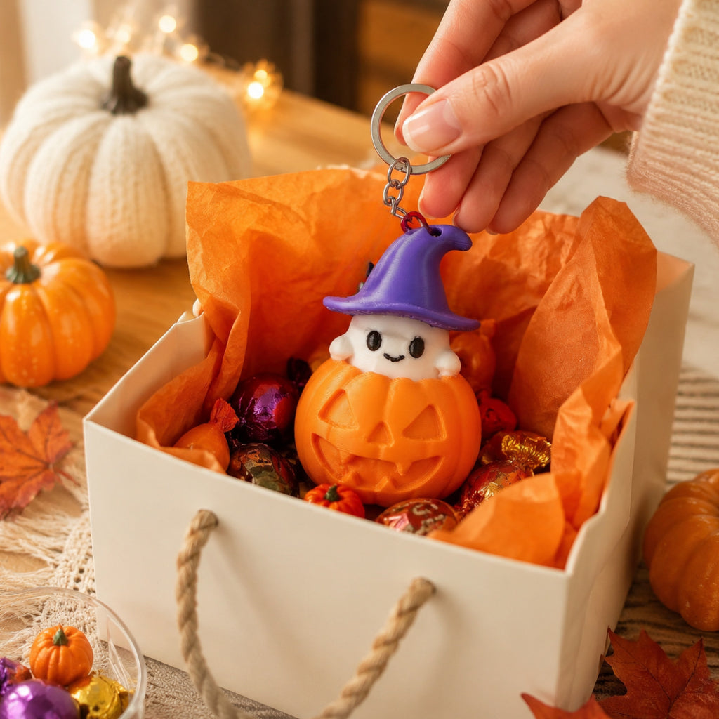 Halloween Pumpkin Character Decoration Keychain Desk Decor