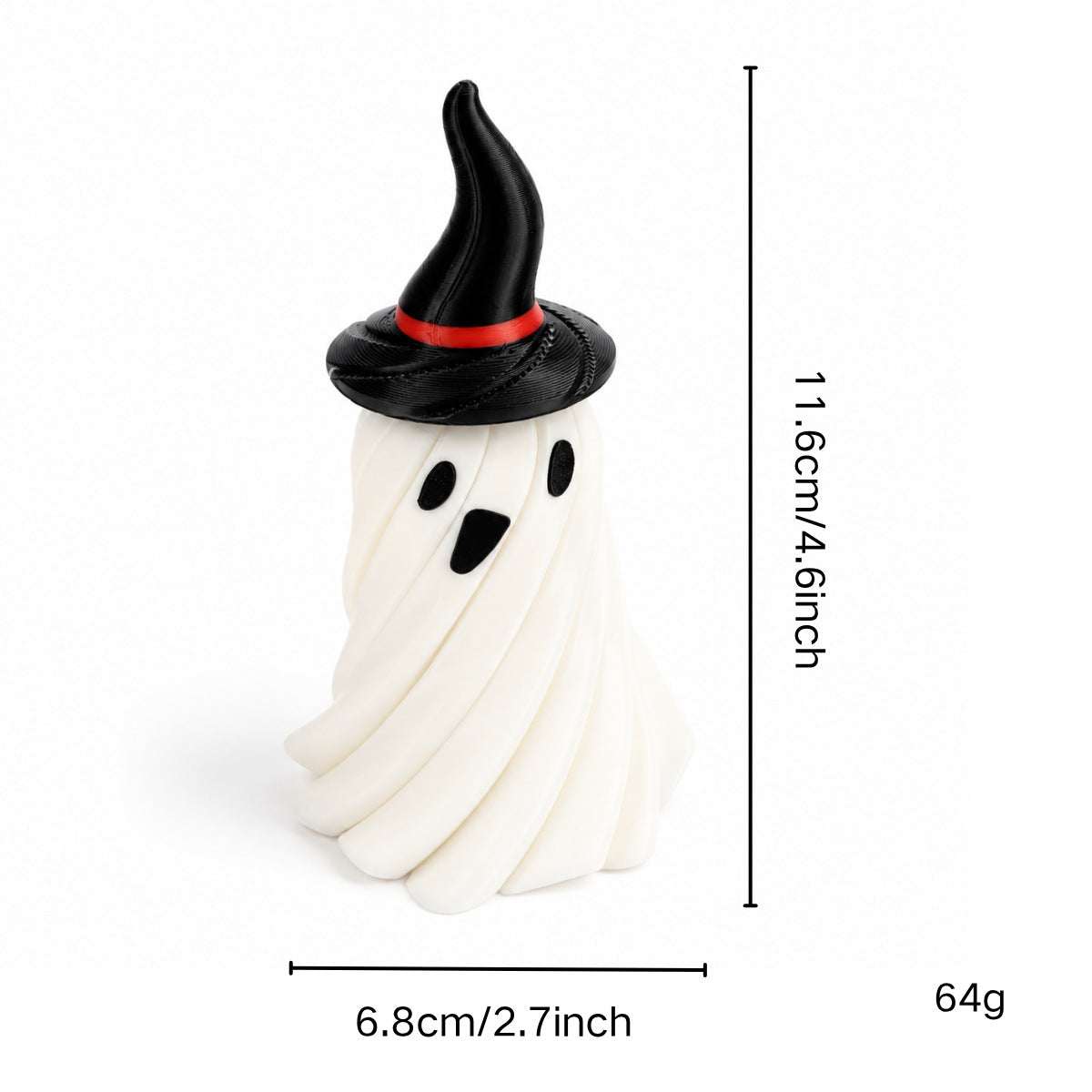 3D Printed Halloween Ghost Fidget Toy Stretchable Desk Decoration