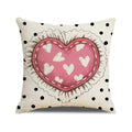 Valentine Heart Love Print Pillow Covers for Romantic Decor