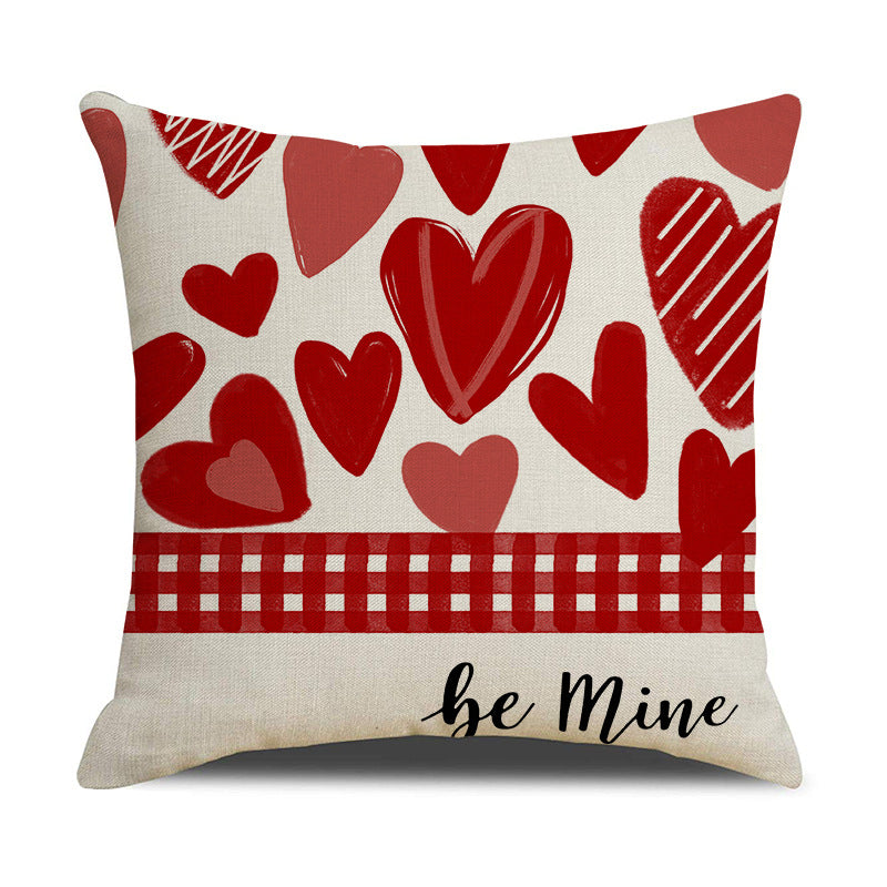 Valentine Red Heart Throw Pillow Covers for Cozy Home Décor