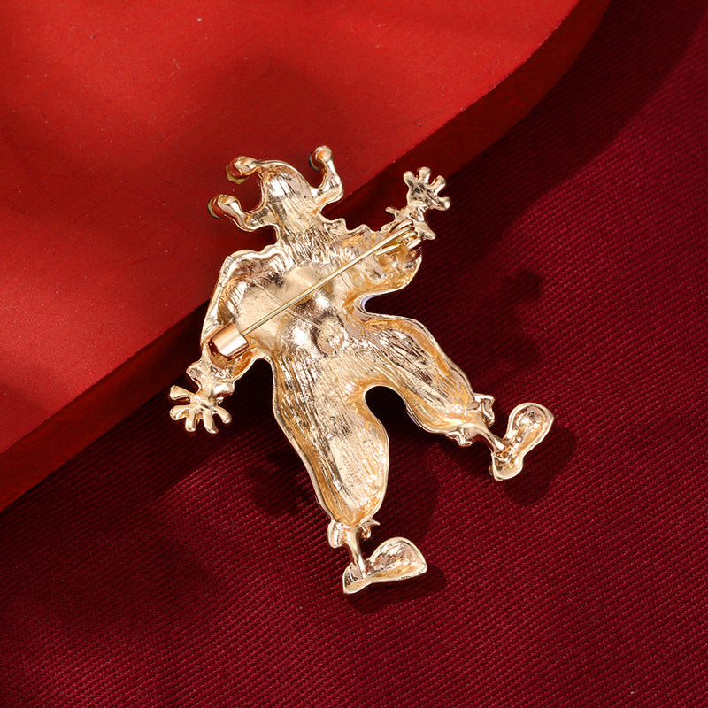 Vintage Circus Clown Brooch Lapel Pin Accessory