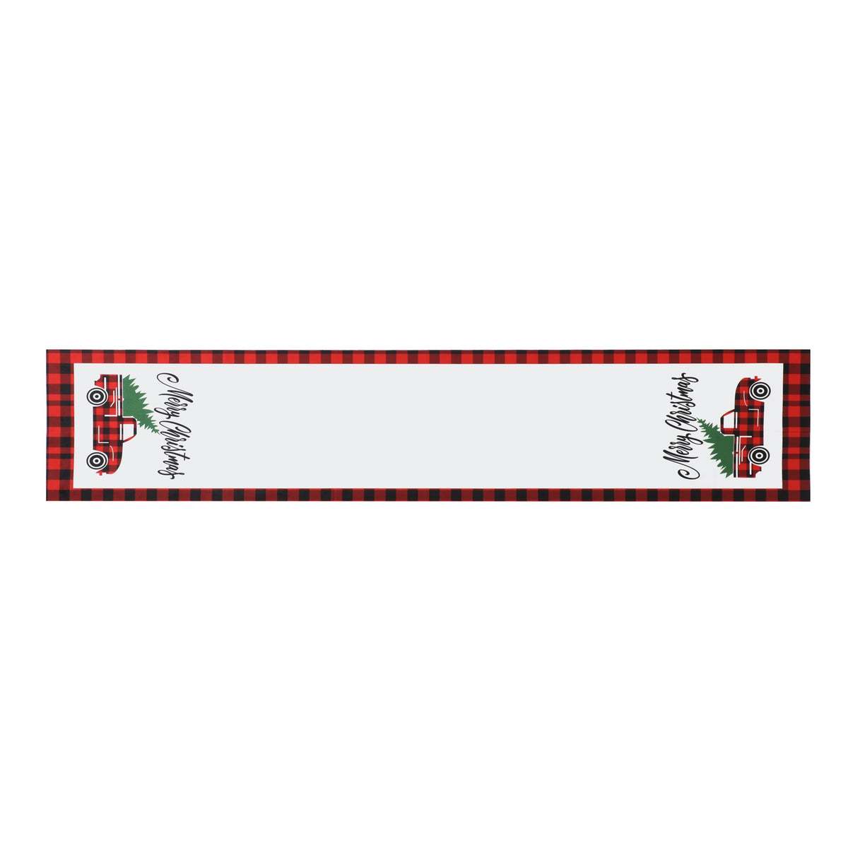 Fabric Christmas Table Runner Holiday Decoration Printed Decor