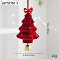 Foam Flocked Christmas Tree Bell Ornament Holiday Decor