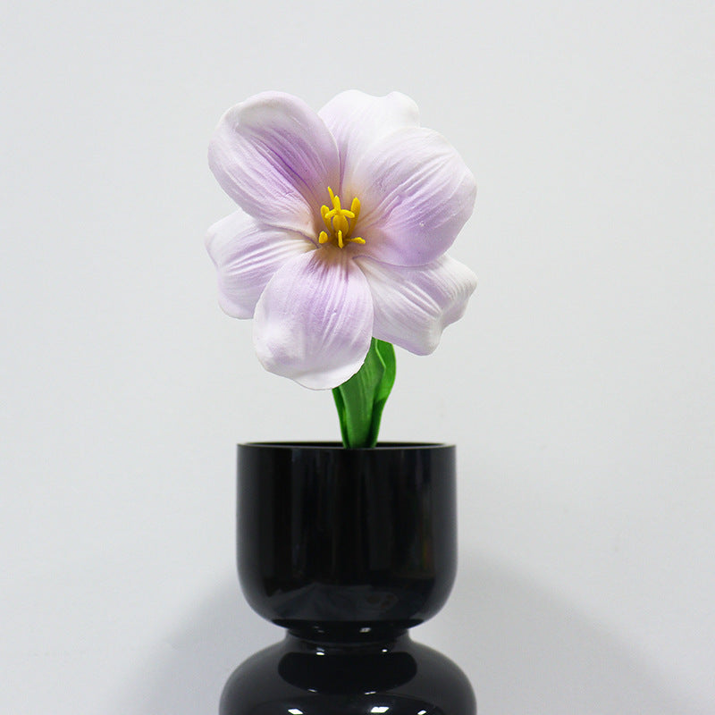 Artificial Magnolia Flower Bouquet Faux Floral Home Wedding Decor