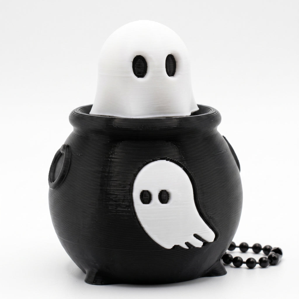Halloween Clicker Fidget Toy Ghost Stress Relief Keychain
