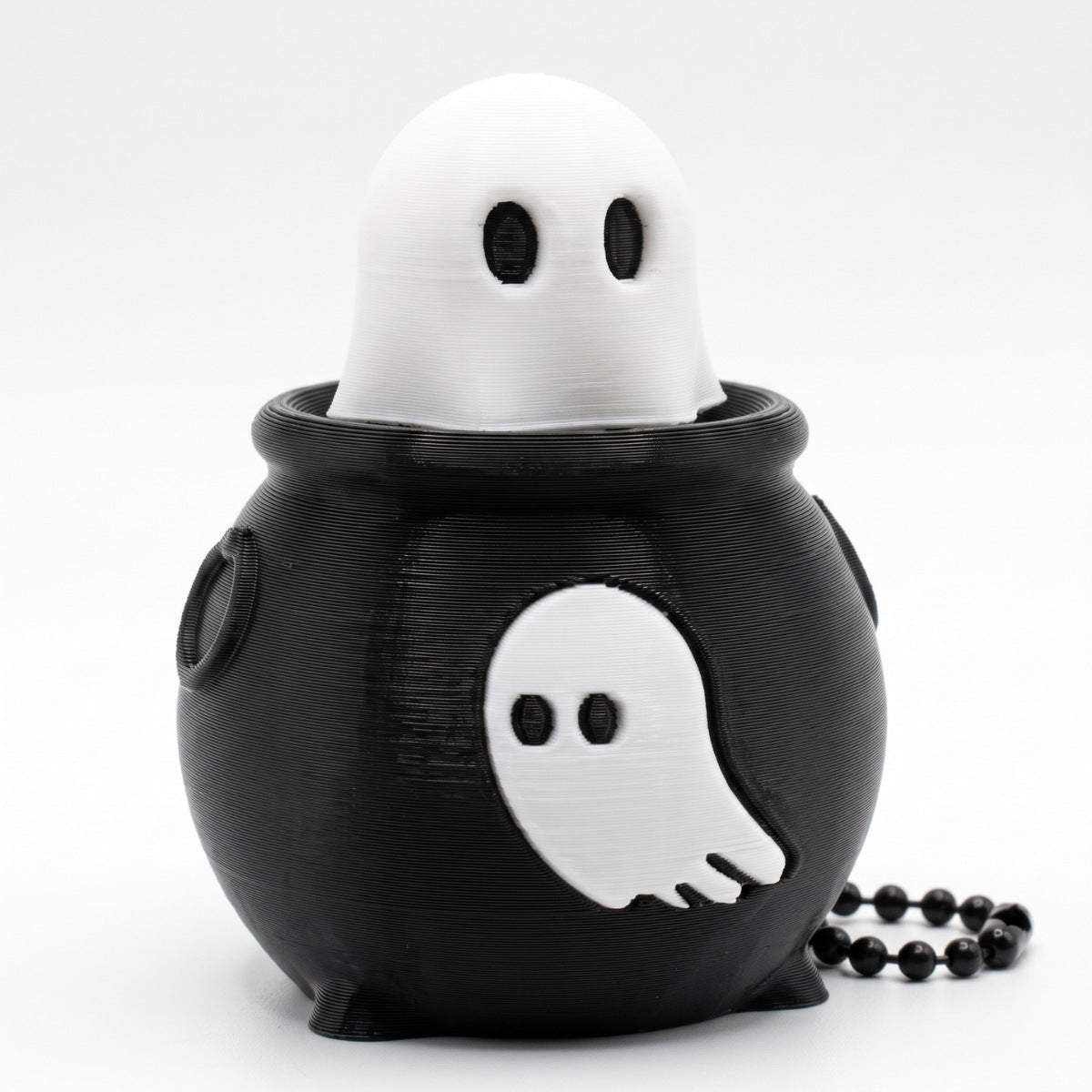 Halloween Clicker Fidget Toy Ghost Stress Relief Keychain