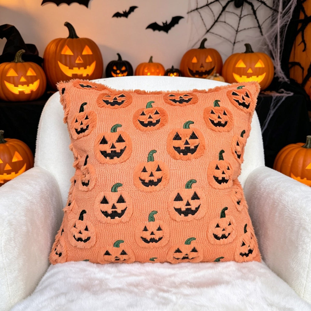 Halloween Ghost Pumpkin Pillow Cover Fall Home Decor