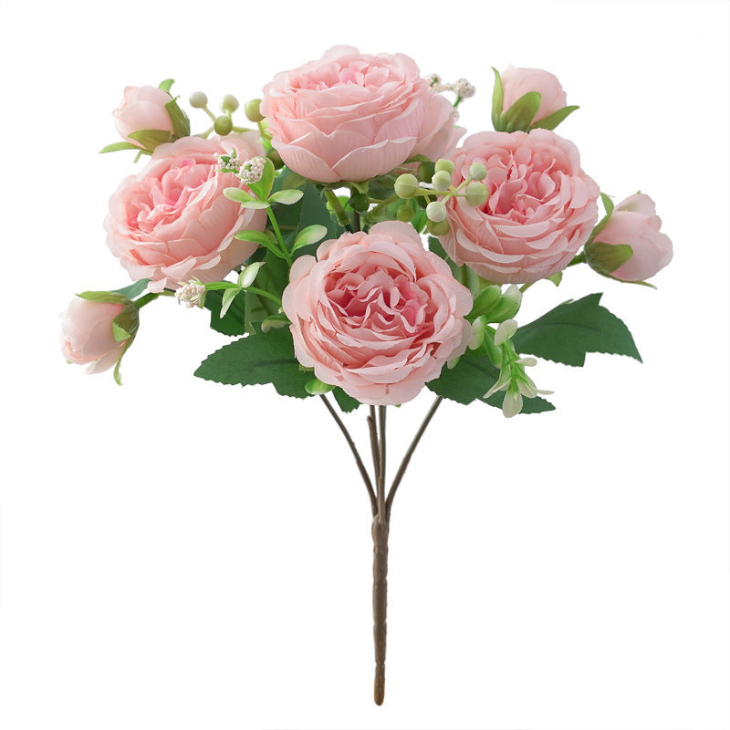 Valentine’s Day Faux Peony Rose Bouquet for Home Decor