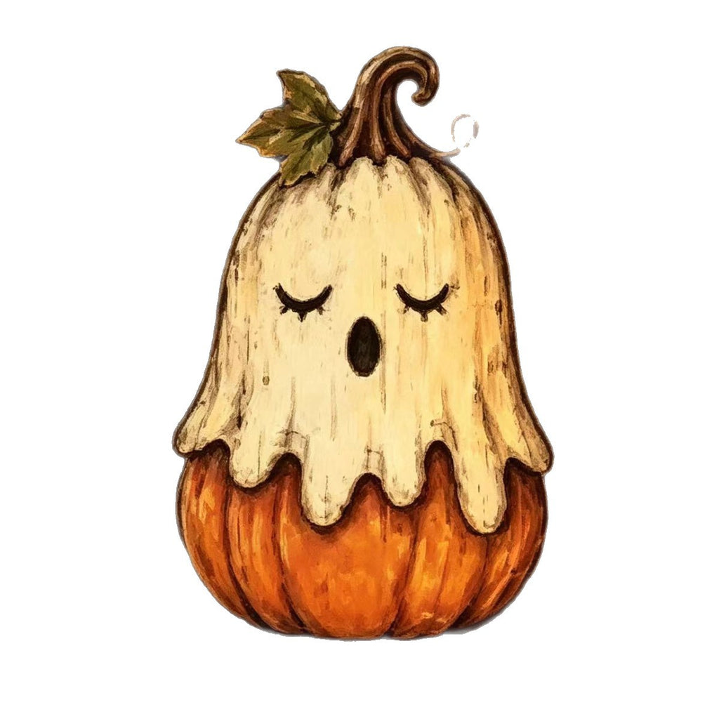 Spooky Halloween Wooden Sign Tabletop Figurine Seasonal Decor