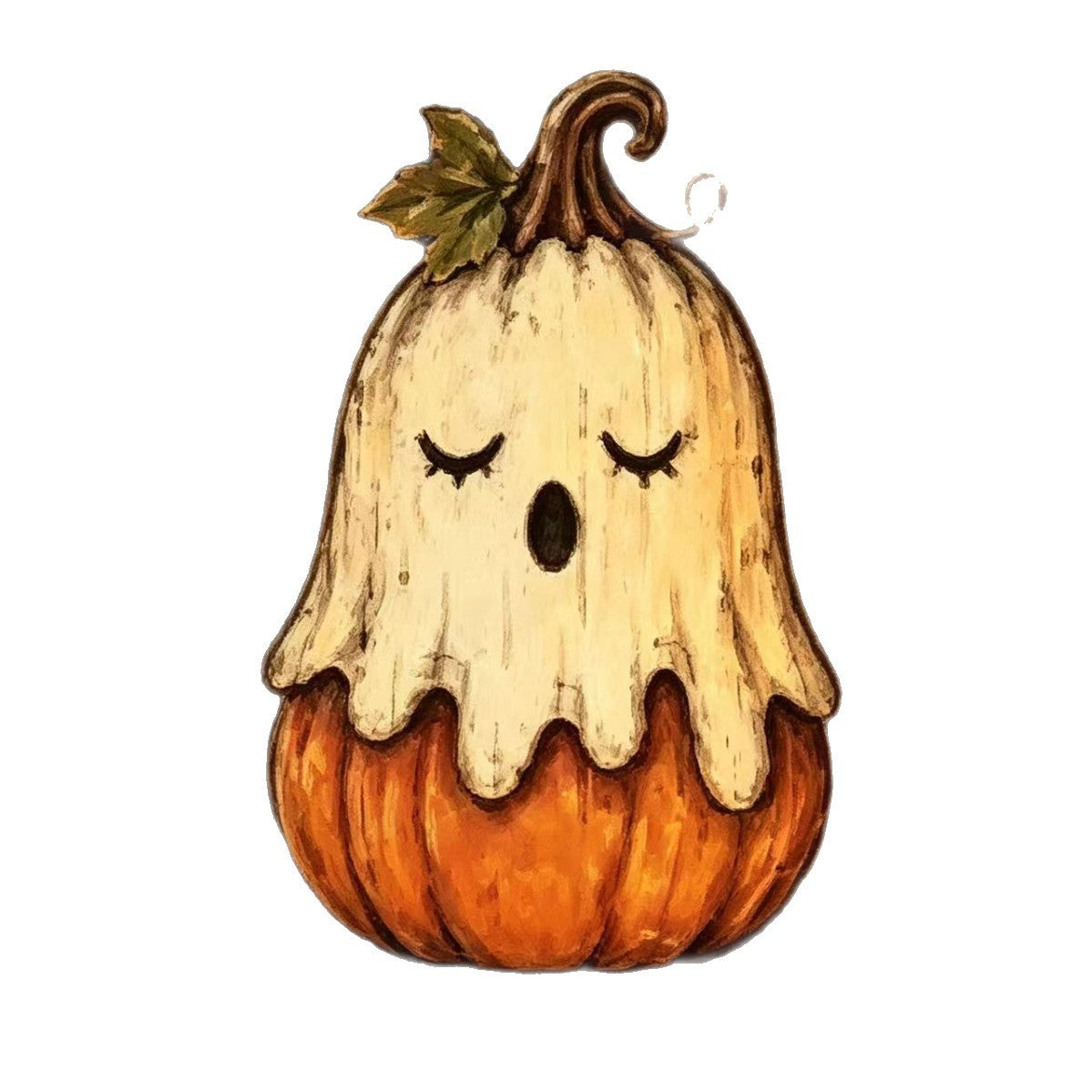 Spooky Halloween Wooden Sign Tabletop Figurine Seasonal Decor