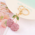 Valentine Cherry Rhinestone Keychain Gift Charm