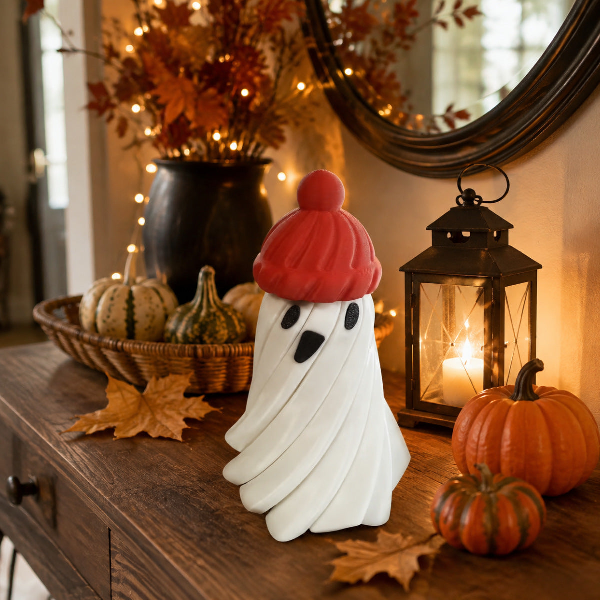 3D Printed Halloween Ghost Fidget Toy Stretchable Desk Decoration