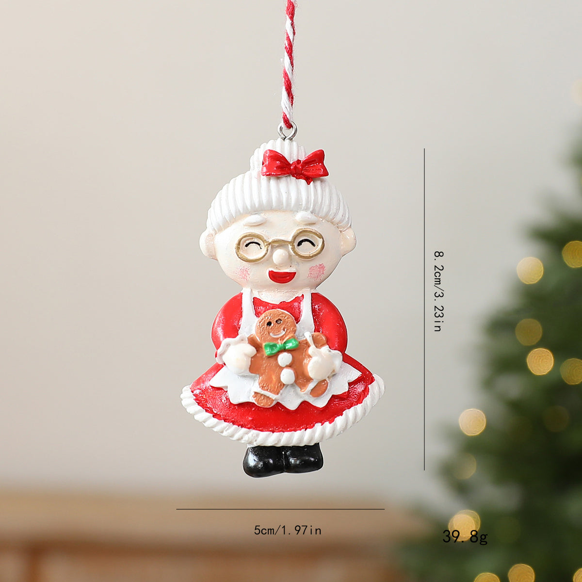 Christmas Resin Hanging Ornament Holiday Tree Decor Design