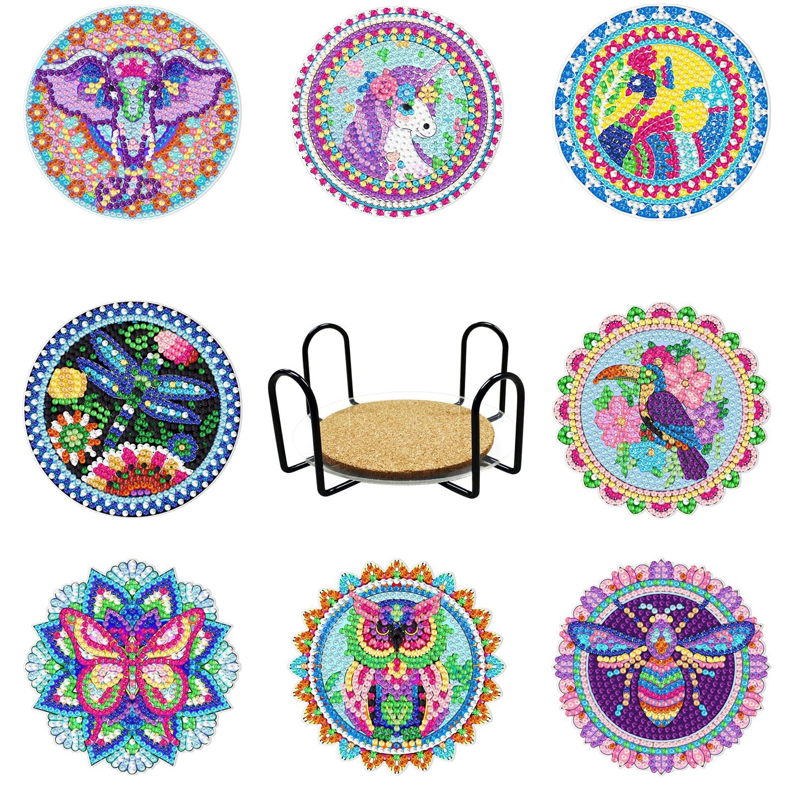 DIY Diamond Painting Coaster Kit Creative Craft Set