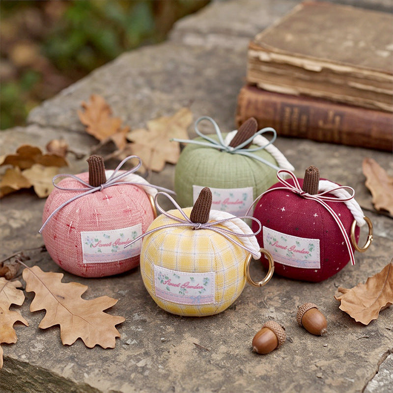Christmas Fabric Apple Plush Ornament Holiday Seasonal Decor