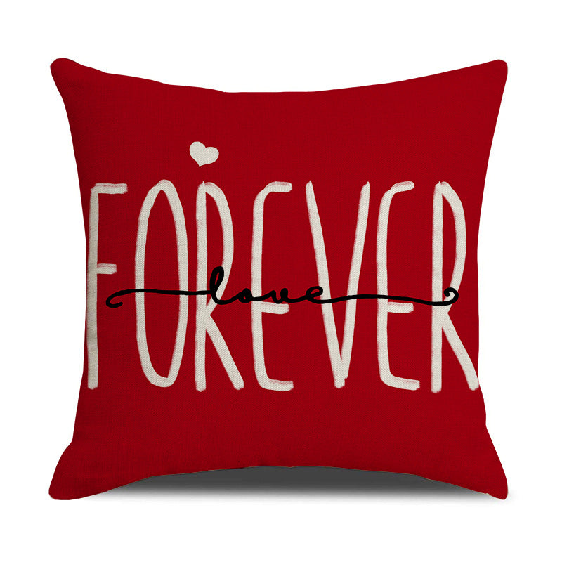 Valentine Gnome Love Pillow Covers Set Linen Couples Decor
