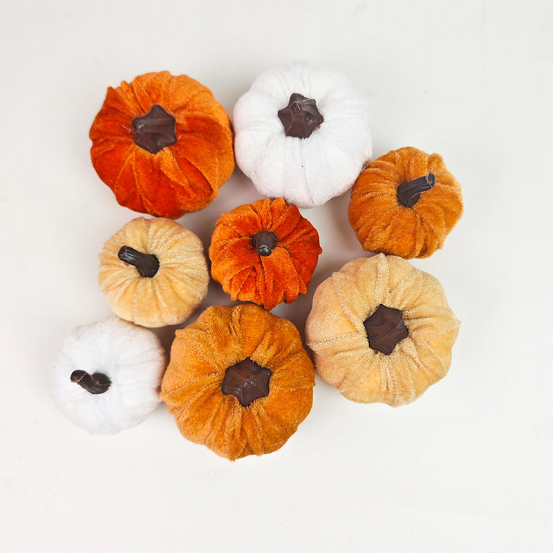 Mini Plush Pumpkin Fall Harvest Seasonal Decor