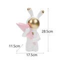 Astronaut Bunny Table Decor Storage Wine Holder Cute Gift