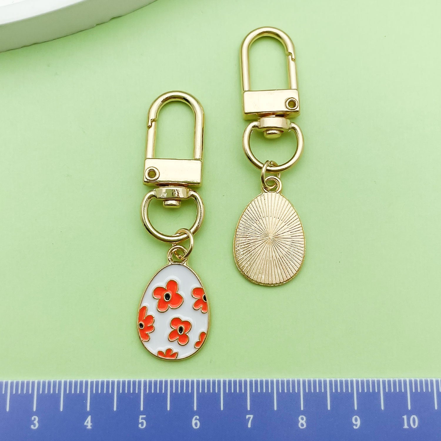 Easter Egg Alloy Keychain Bag Charm Cute Gift
