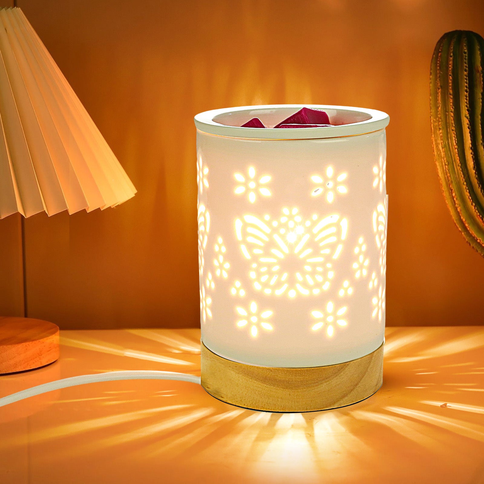 Valentine Holiday Decorations Nordic Flameless Wax Melt Lamp