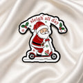 Santa Scooter Enamel Pin Christmas Holiday