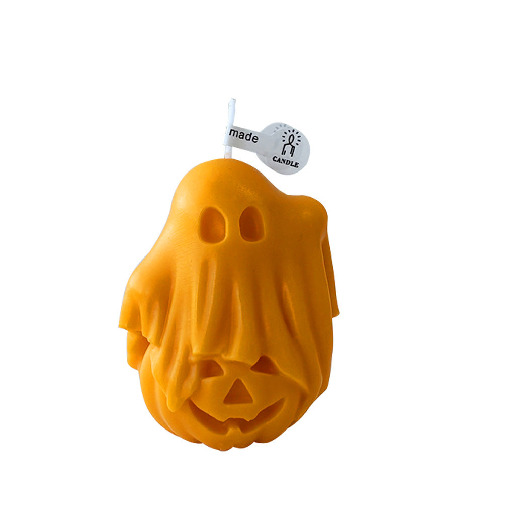 Cute Halloween Pumpkin Ghost Candle Holiday Home Decor