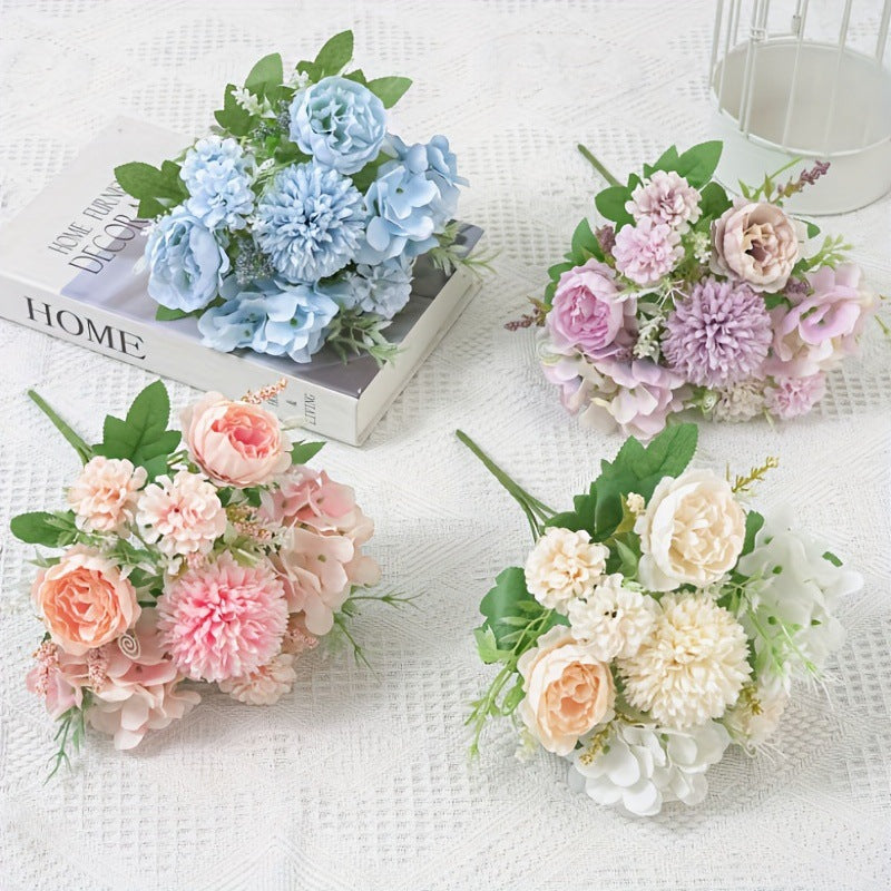 Valentine’s Day Peony Bouquet Faux Flowers Home Decor