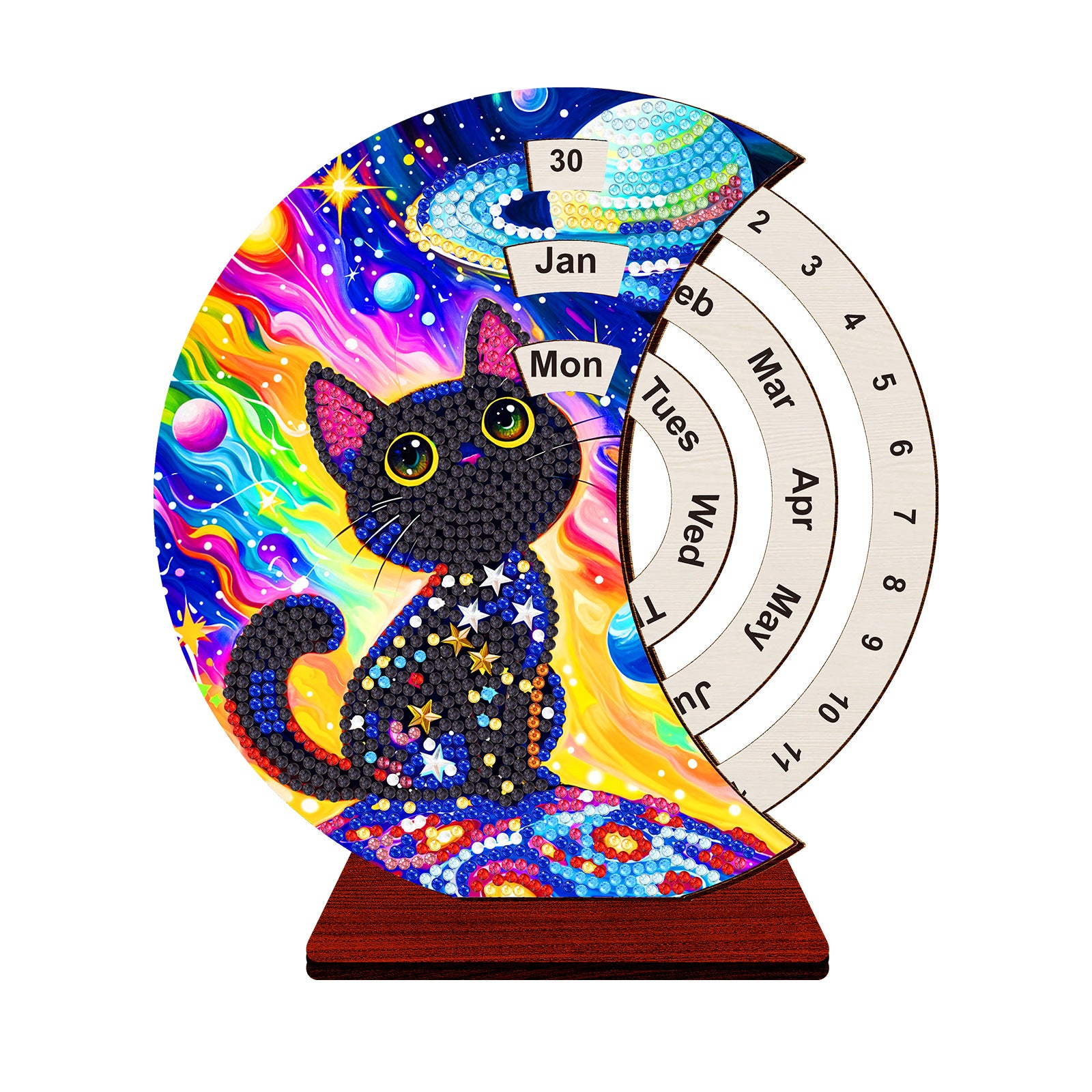 DIY Diamond Painting Desk Decor Kit Calendar Style Craft Set