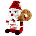 Handmade Crochet Santa Gift Bag Christmas Emotional Plush