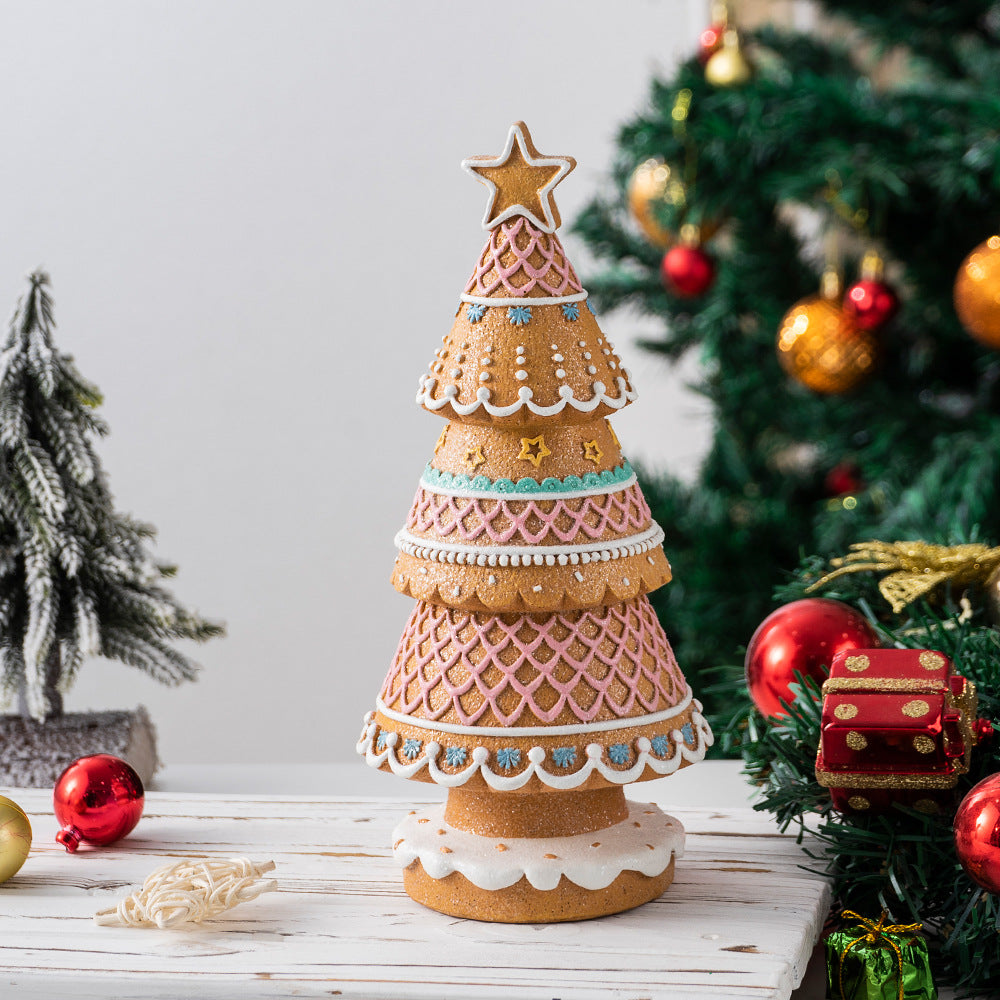 Gingerbread Christmas Tree Tabletop Holiday Decor