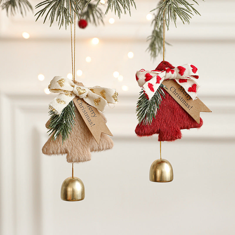 Plush Fabric Christmas Tree Hanging Ornament Decoration