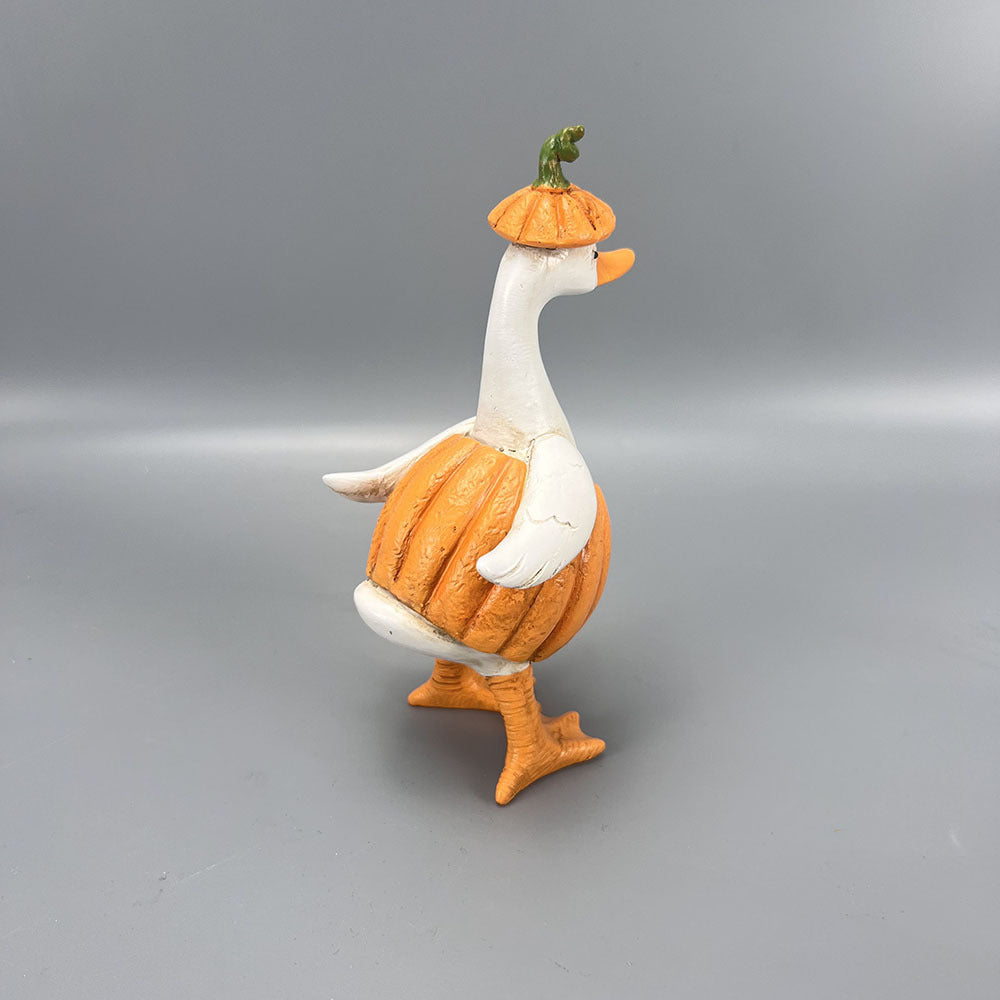 Resin Halloween Duck Figurine Seasonal Tabletop Decor