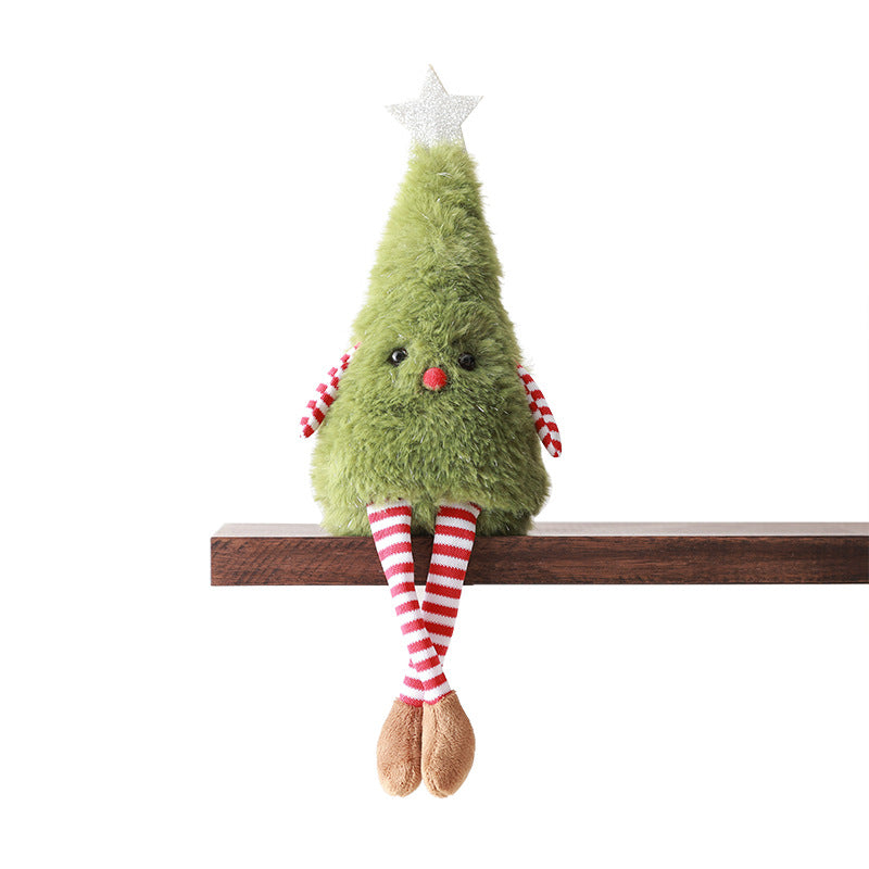 Christmas Plush Tree Decor Hanging Ornament and Tabletop Decoration