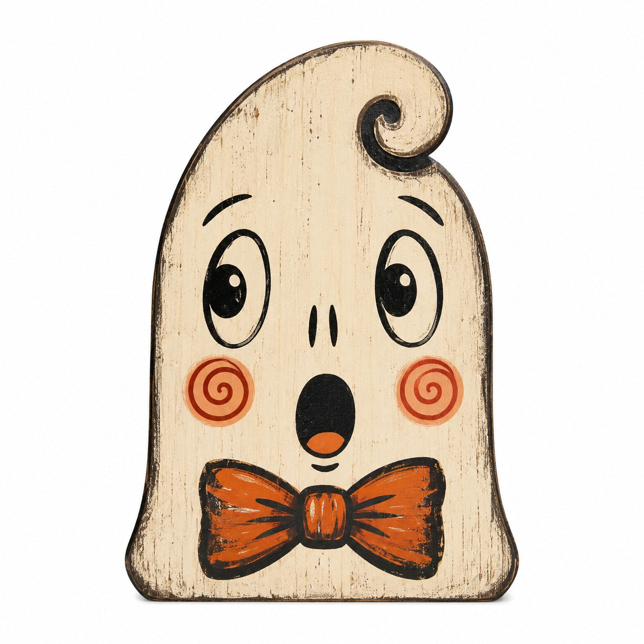 Halloween Wooden Table Decor Cat Owl Pumpkin Design