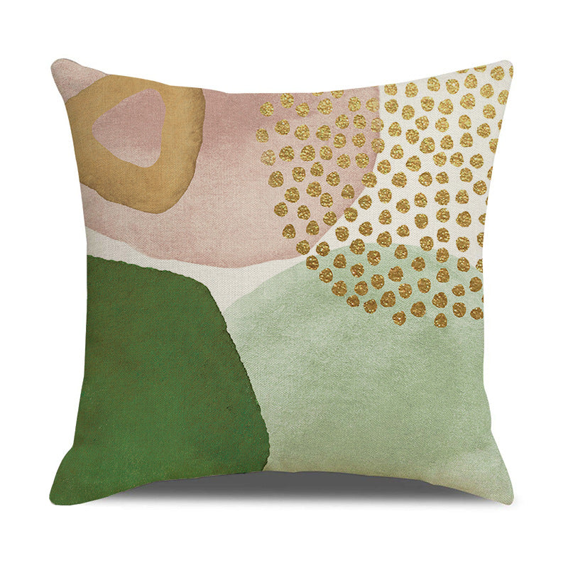 Modern Abstract Linen Throw Pillow Cover for House Decor