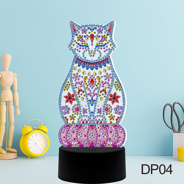 DIY Diamond Painting LED Night Light USB Desk Decor Kit